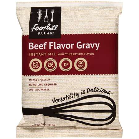 Foothill Farms Foothill Farms Instant Beef Flavor Gravy Mix 14 oz. Bag, PK8 075T-T0700
